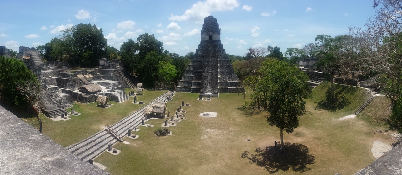 pan view of ruins